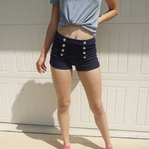 Sailor Button Shorts